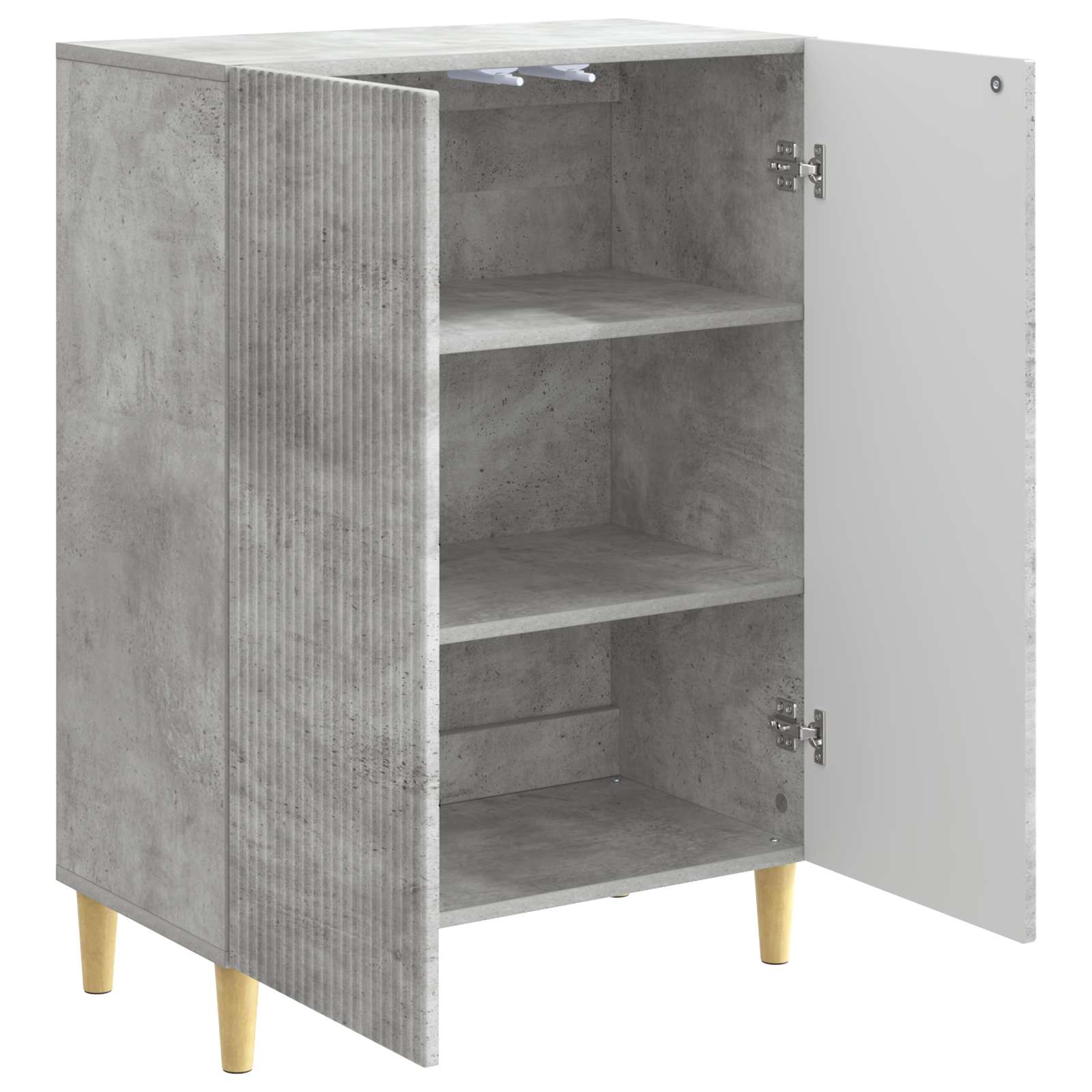 Sideboard Betongrau 66 x 34,5 x 90 cm Holzwerkstoff