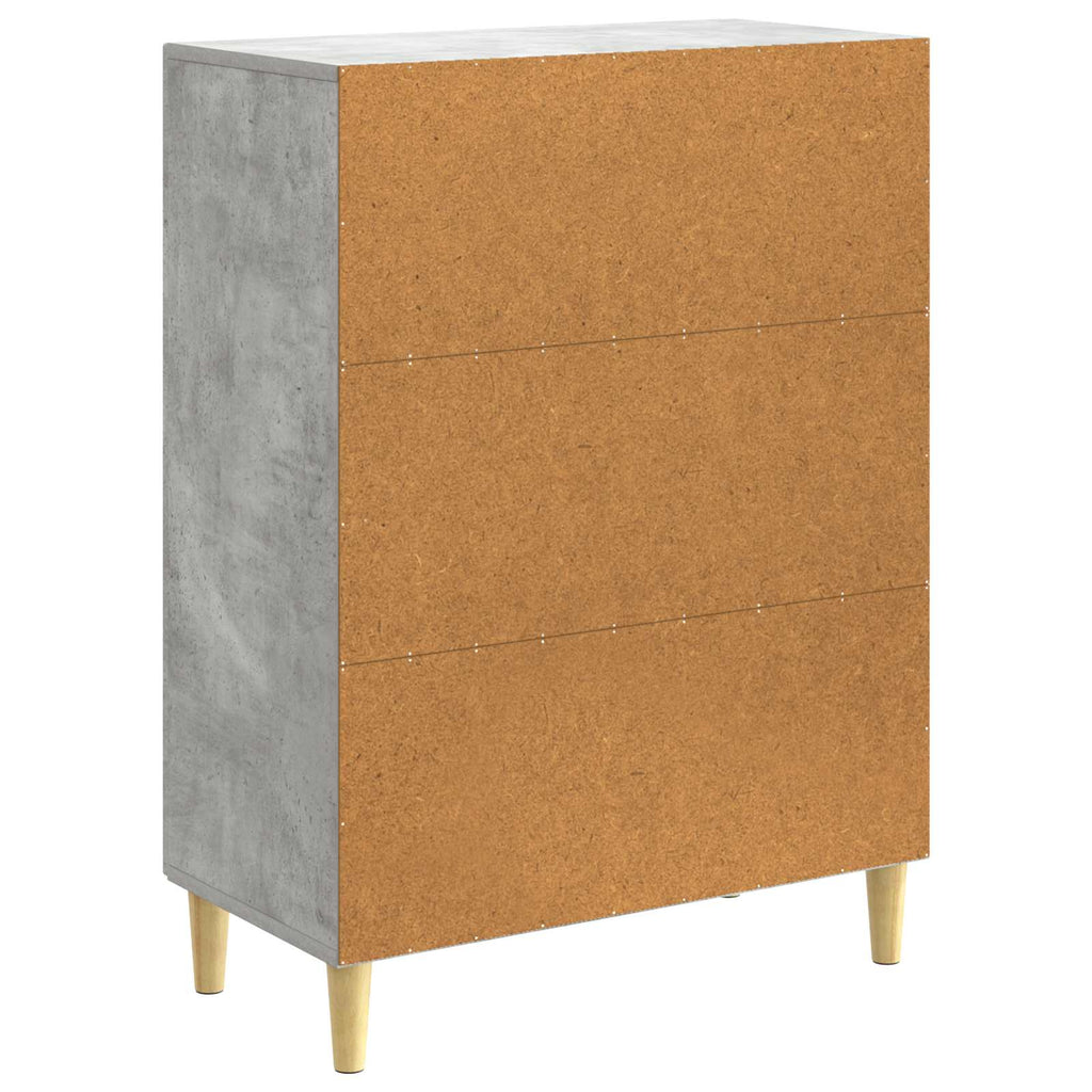 Sideboard Betongrau 66 x 34,5 x 90 cm Holzwerkstoff