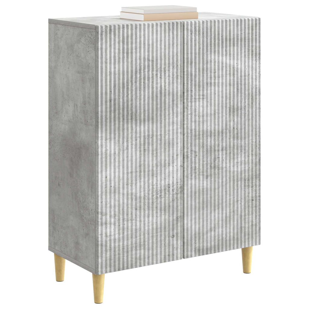 Sideboard Betongrau 66 x 34,5 x 90 cm Holzwerkstoff
