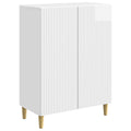 Sideboard Hochglanz Weiß 66 x 34,5 x 90 cm Holzwerkstoff