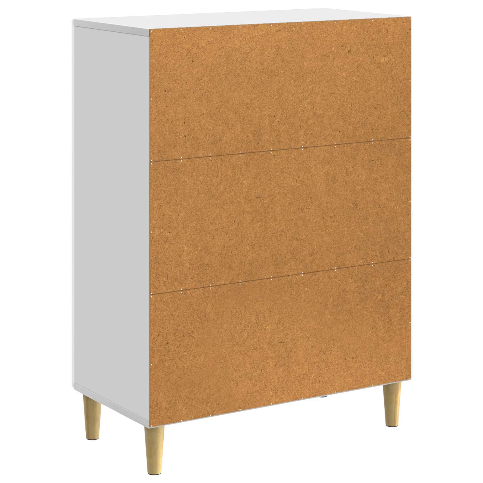 Sideboard Hochglanz Weiß 66 x 34,5 x 90 cm Holzwerkstoff