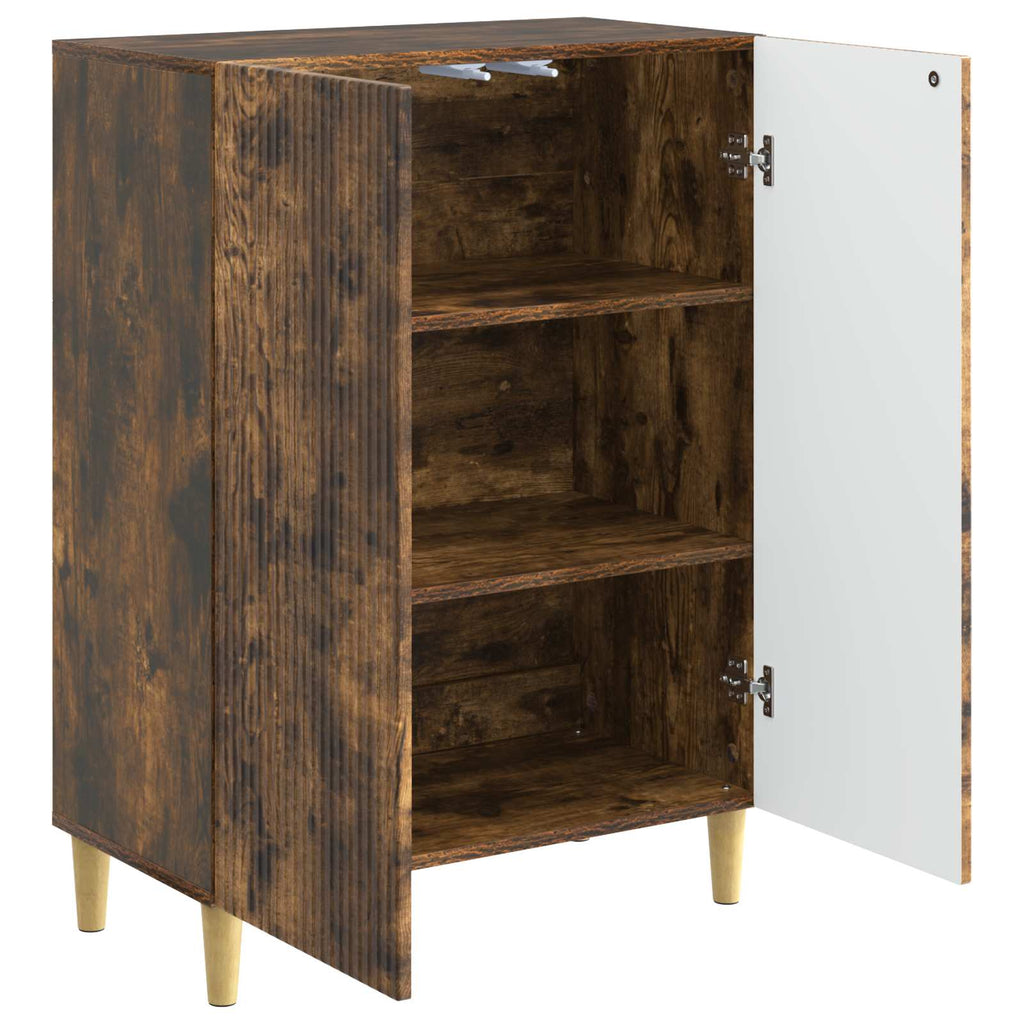 Sideboard Geräucherte Eiche 66 x 34,5 x 90 cm Holzwerkstoff