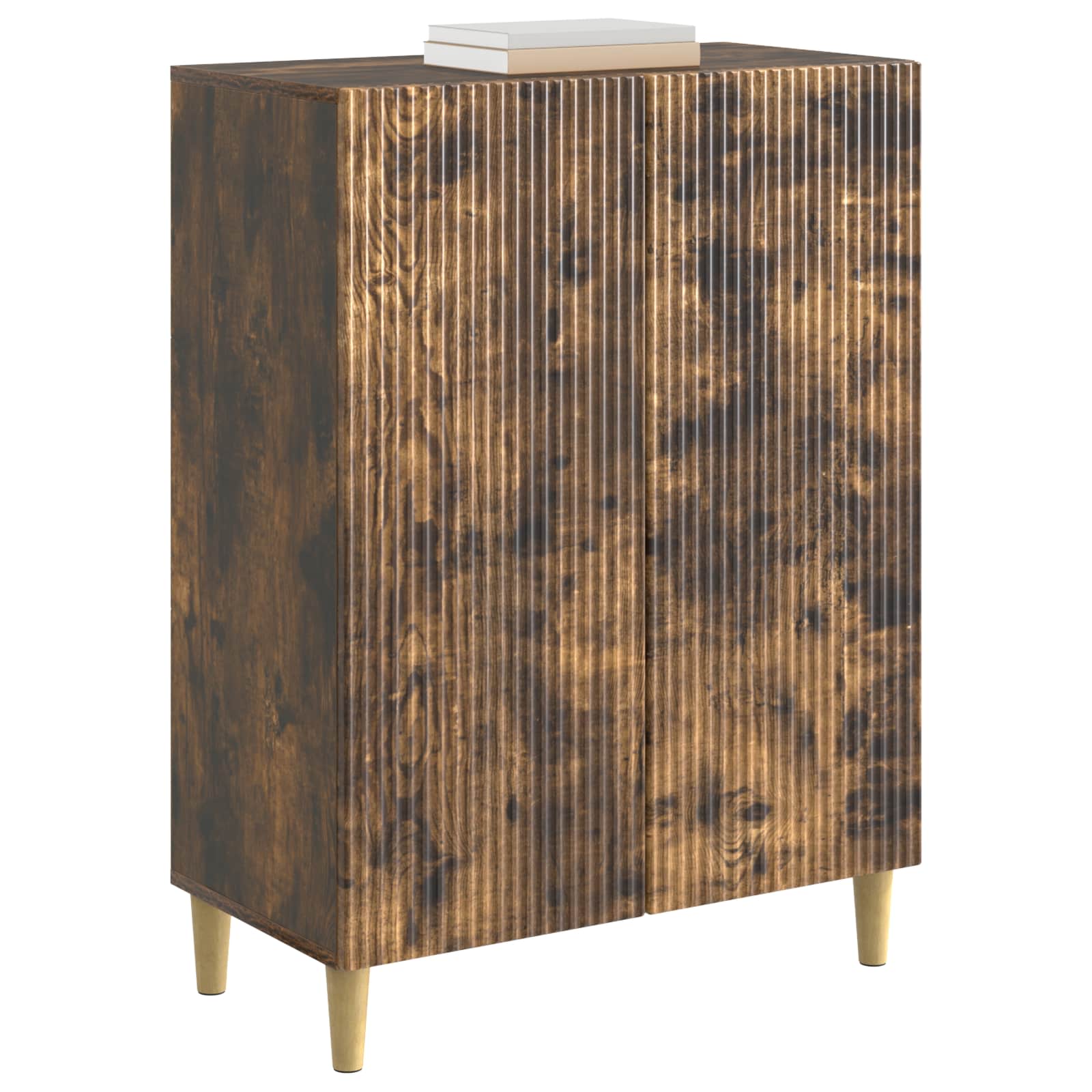 Sideboard Geräucherte Eiche 66 x 34,5 x 90 cm Holzwerkstoff