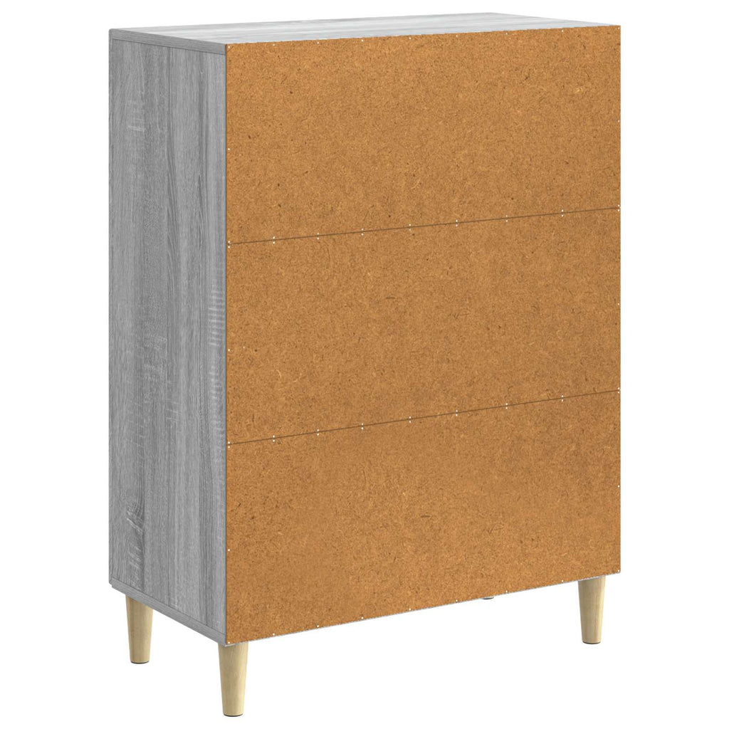 Sideboard Graues Sonoma 66 x 34,5 x 90 cm Holzwerkstoff