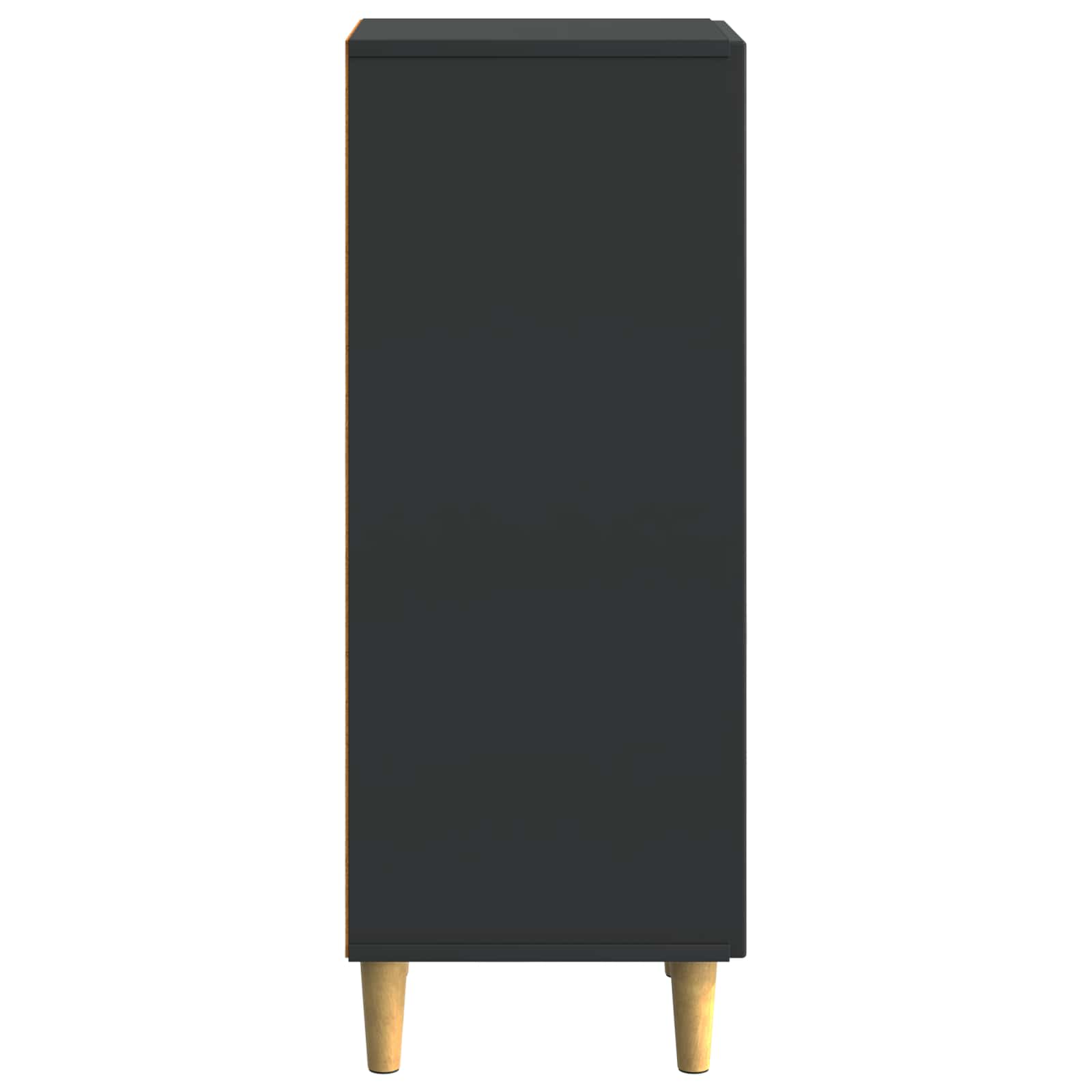 Sideboard Schwarz 33 x 34,5 x 90 cm Holzwerkstoff