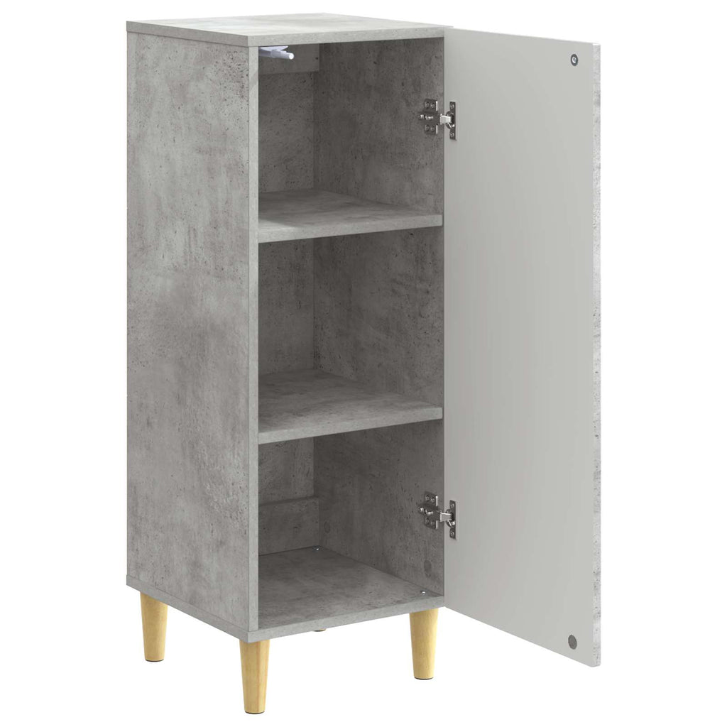 Sideboard Betongrau 33 x 34,5 x 90 cm Holzwerkstoff