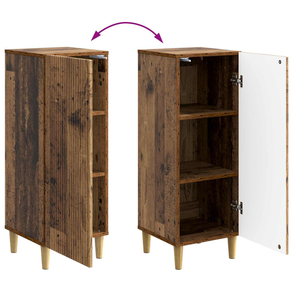 Sideboard Altholz 33 x 34,5 x 90 cm Holzwerkstoff