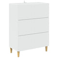 Schubladenschrank Weiß 66 x 34,5 x 90 cm Holzwerkstoff