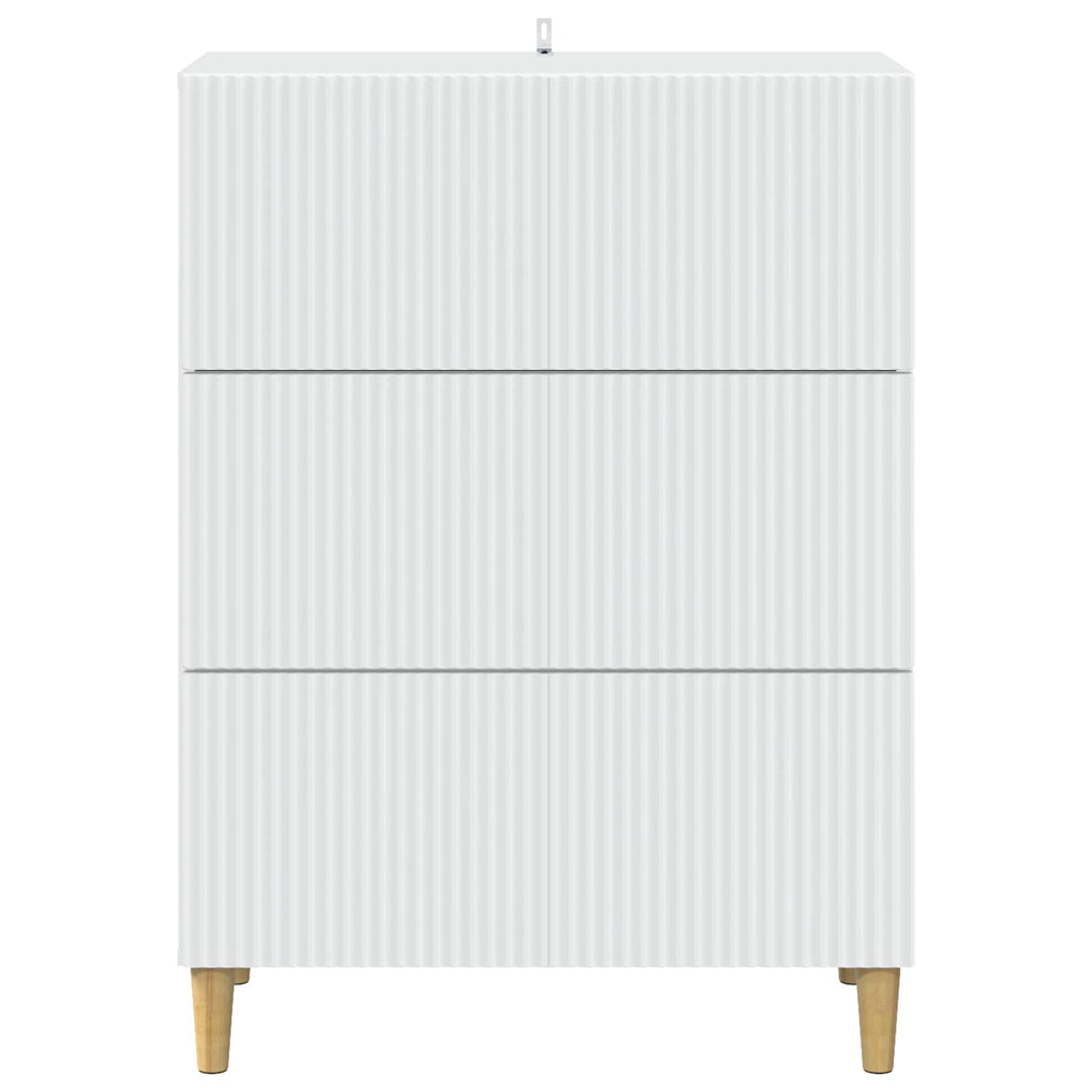 Schubladenschrank Weiß 66 x 34,5 x 90 cm Holzwerkstoff