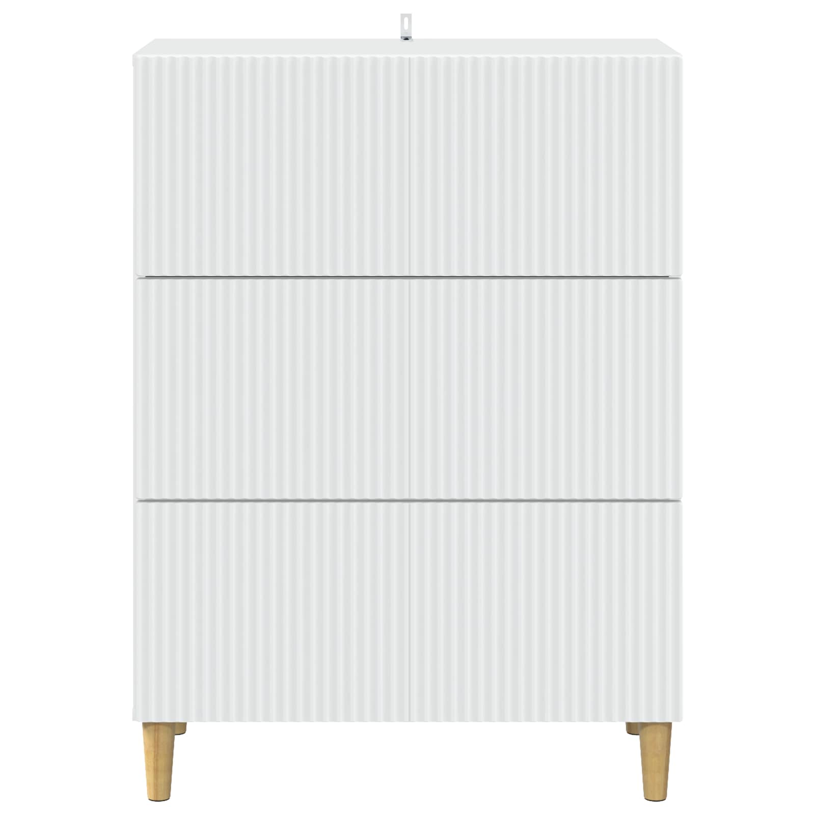 Schubladenschrank Weiß 66 x 34,5 x 90 cm Holzwerkstoff
