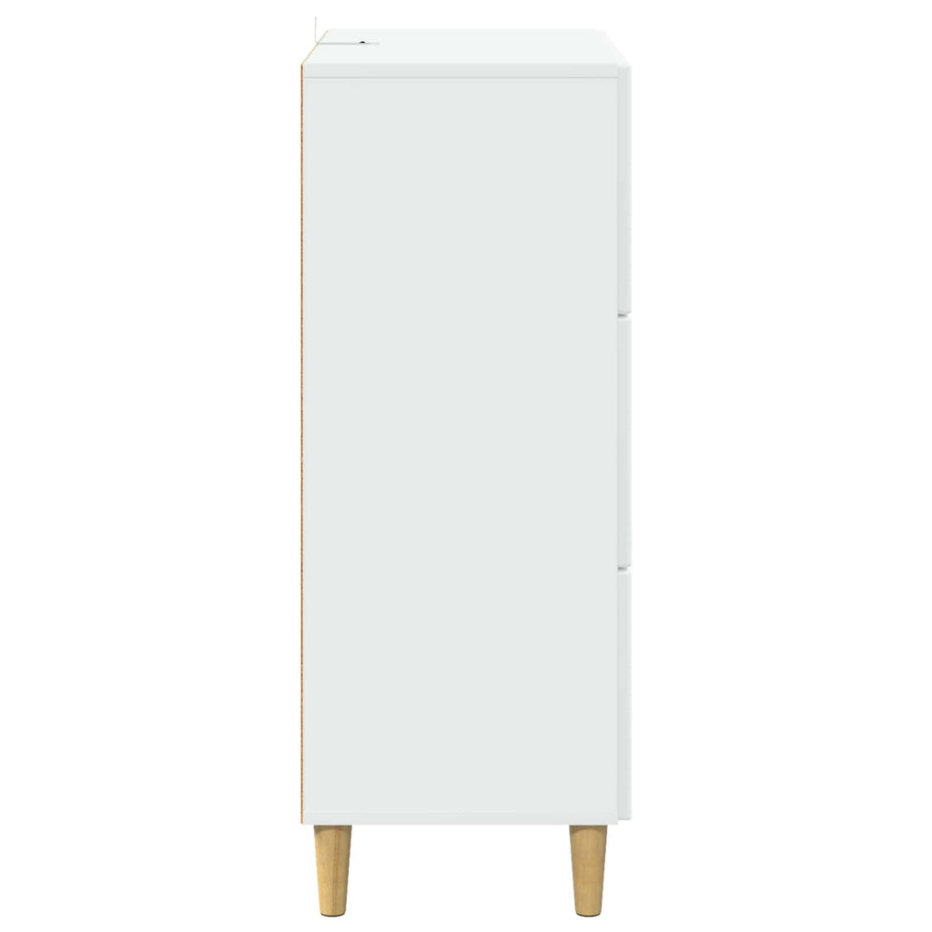 Schubladenschrank Weiß 66 x 34,5 x 90 cm Holzwerkstoff