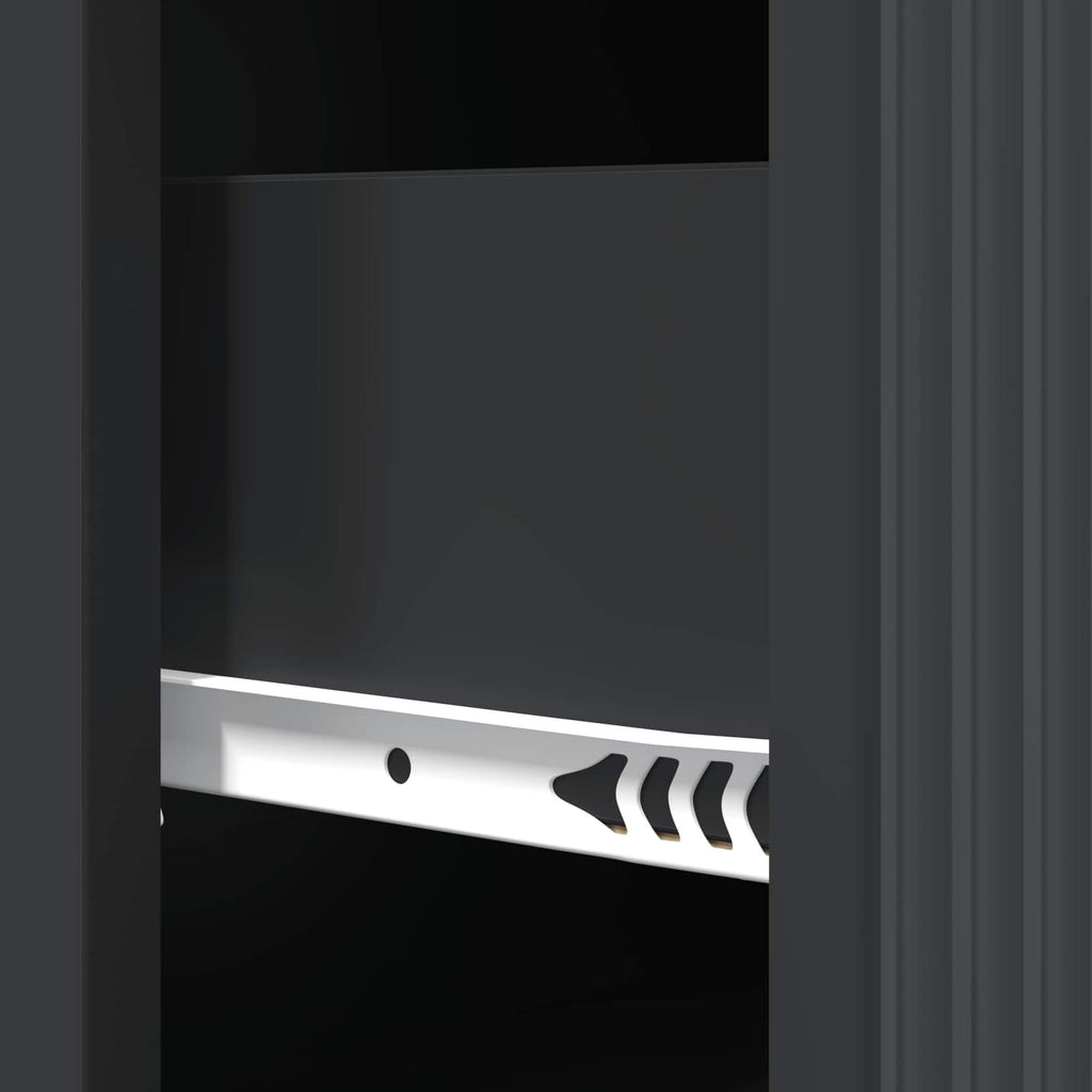 Schubladenschrank Schwarz 66 x 34,5 x 90 cm Holzwerkstoff