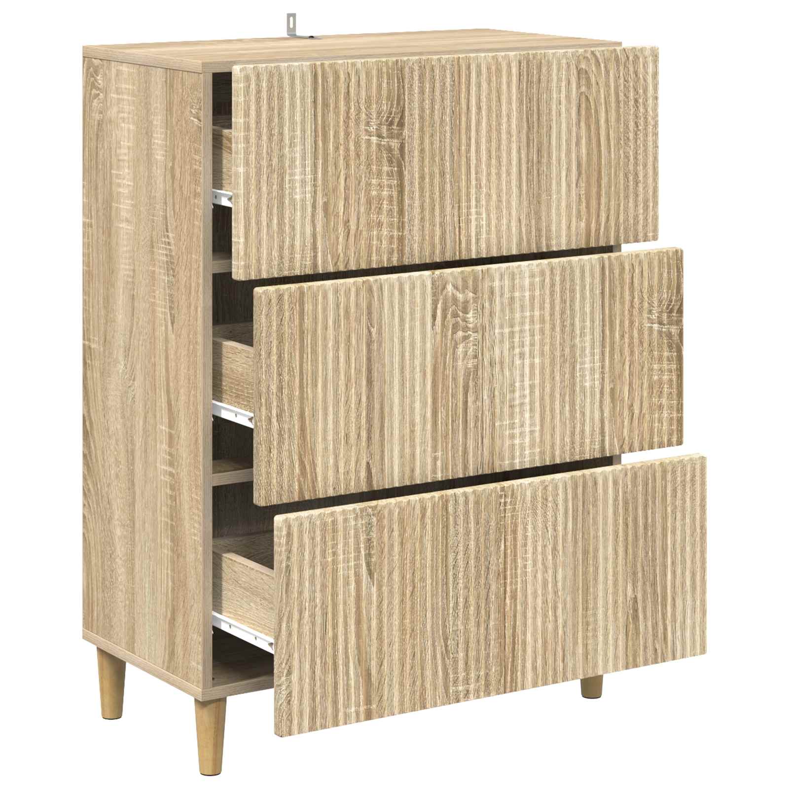 Schubladenschrank Sonoma-Eiche 66 x 34,5 x 90 cm Holzwerkstoff