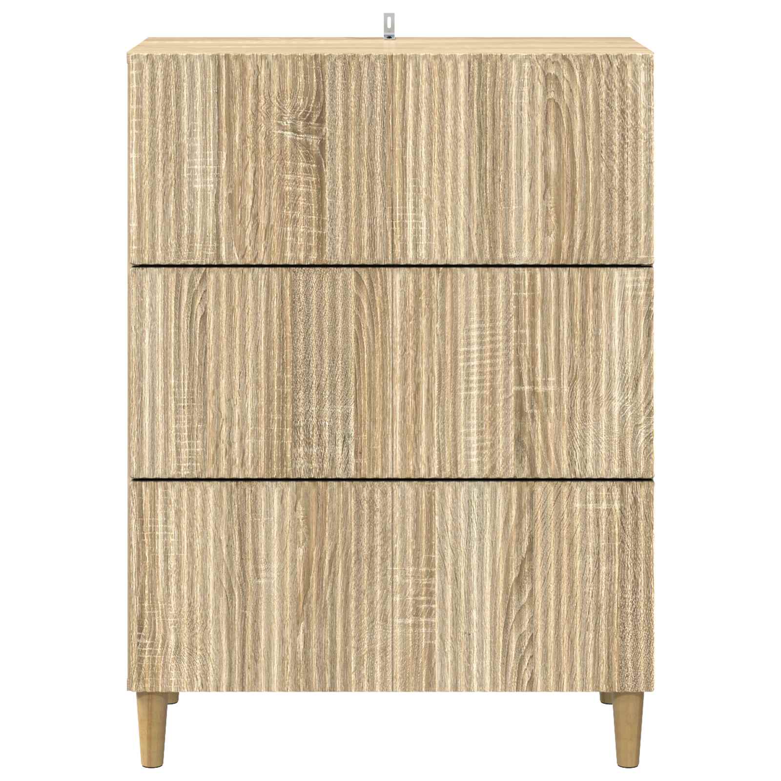 Schubladenschrank Sonoma-Eiche 66 x 34,5 x 90 cm Holzwerkstoff
