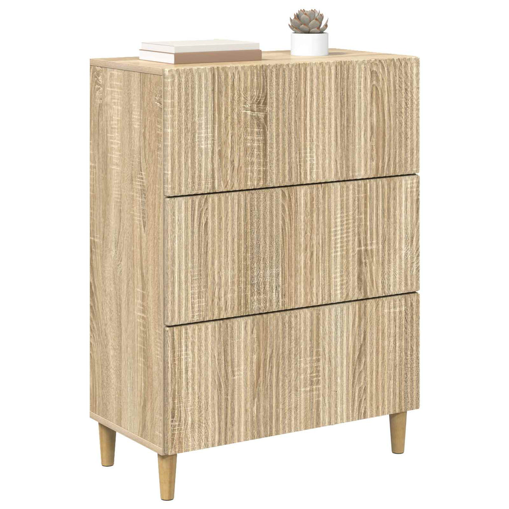 Schubladenschrank Sonoma-Eiche 66 x 34,5 x 90 cm Holzwerkstoff