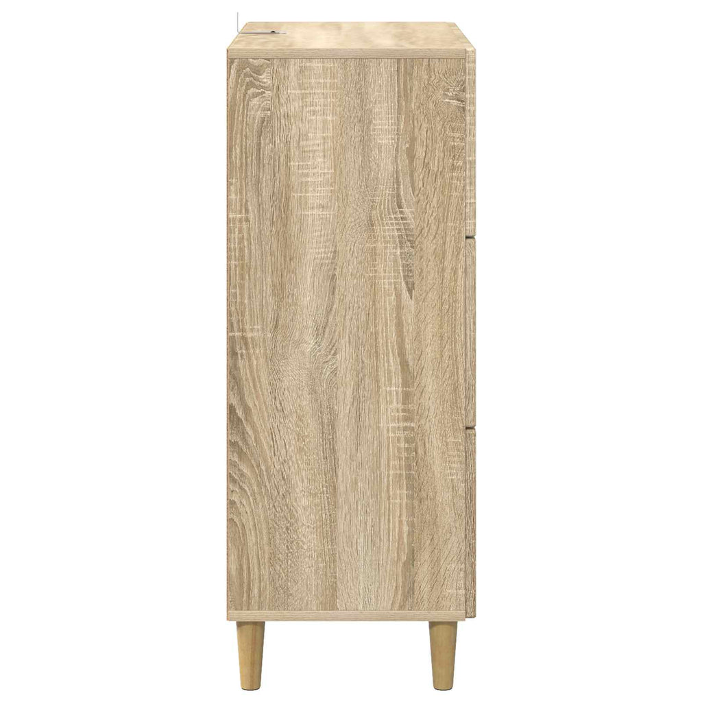 Schubladenschrank Sonoma-Eiche 66 x 34,5 x 90 cm Holzwerkstoff