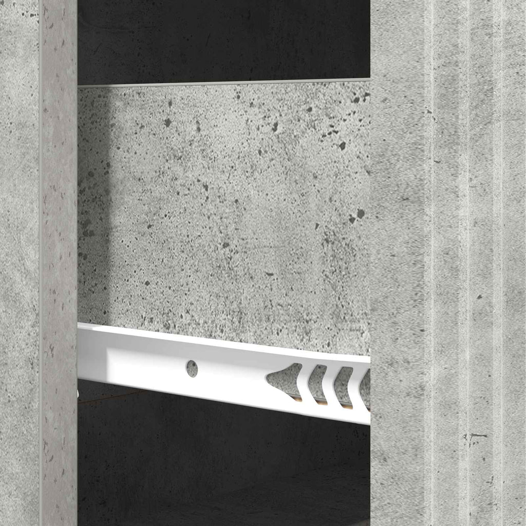 Schubladenschrank Betongrau 66 x 34,5 x 90 cm Holzwerkstoff