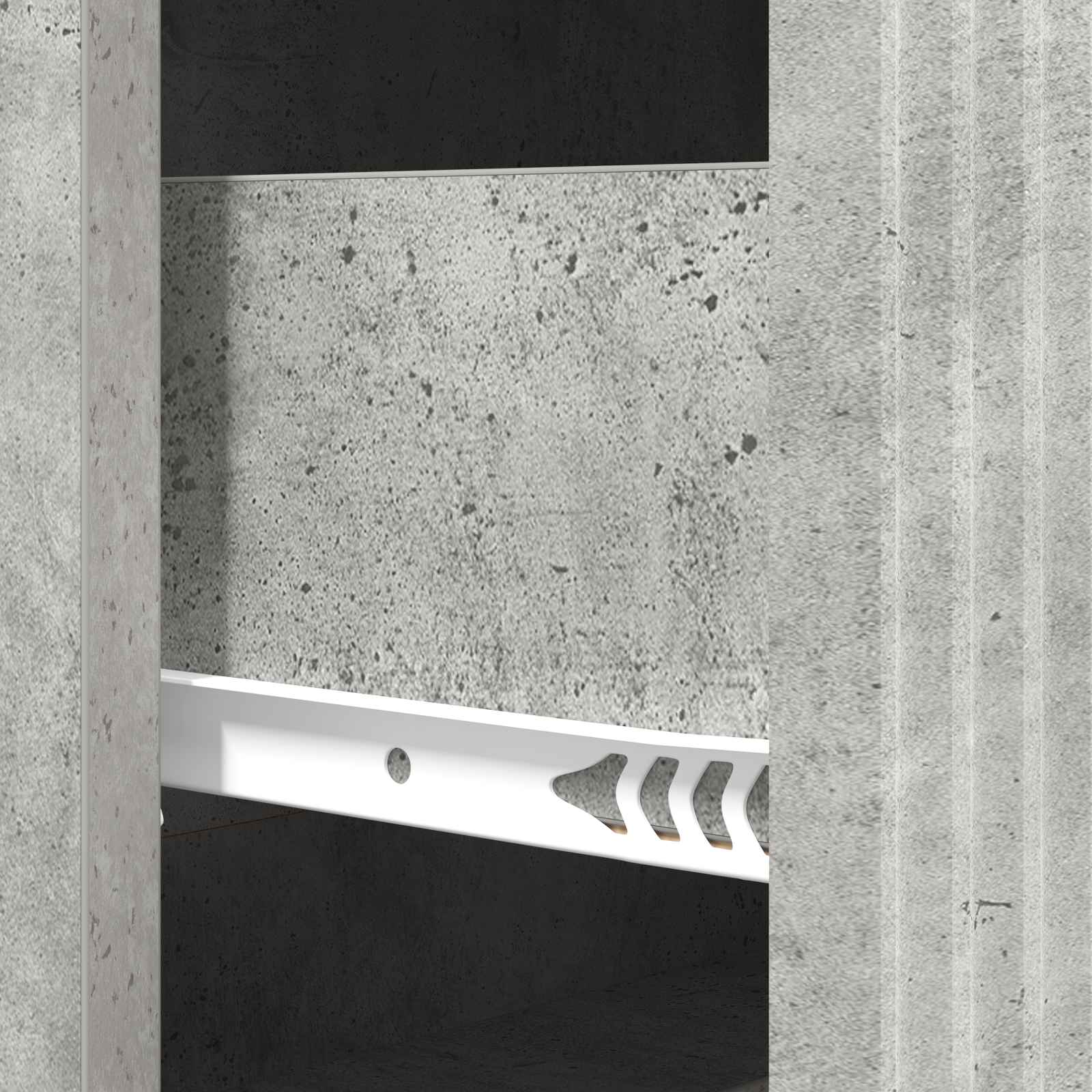 Schubladenschrank Betongrau 66 x 34,5 x 90 cm Holzwerkstoff