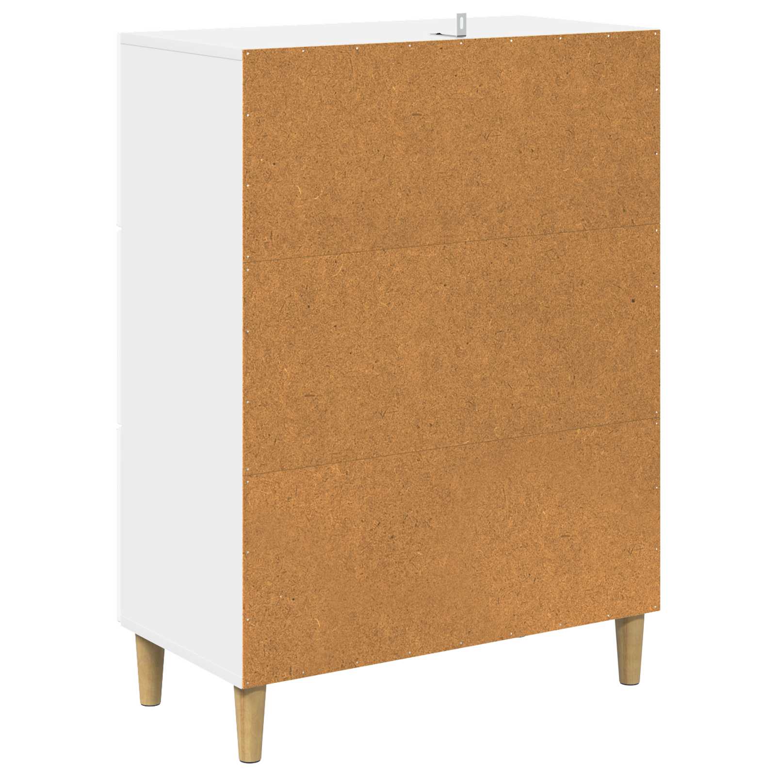 Schubladenschrank Hochglanz Weiß 66 x 34,5 x 90 cm
