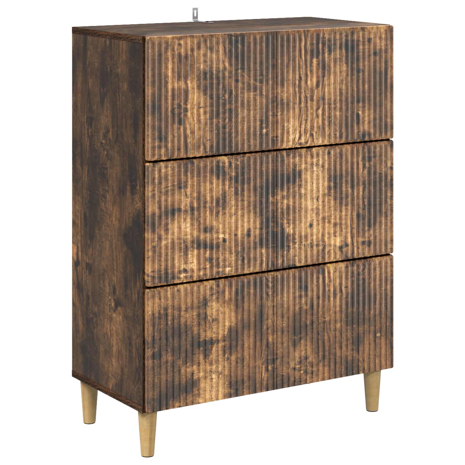 Schubladenschrank Geräucherte Eiche 66 x 34,5 x 90 cm