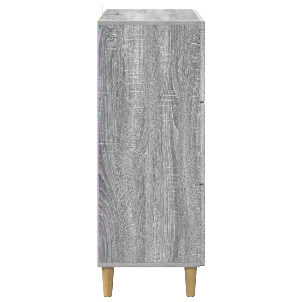 Schubladenschrank Graues Sonoma 66 x 34,5 x 90 cm Holzwerkstoff