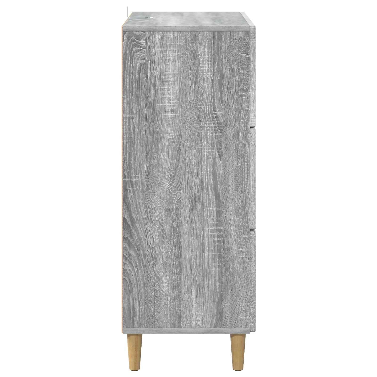 Schubladenschrank Graues Sonoma 66 x 34,5 x 90 cm Holzwerkstoff