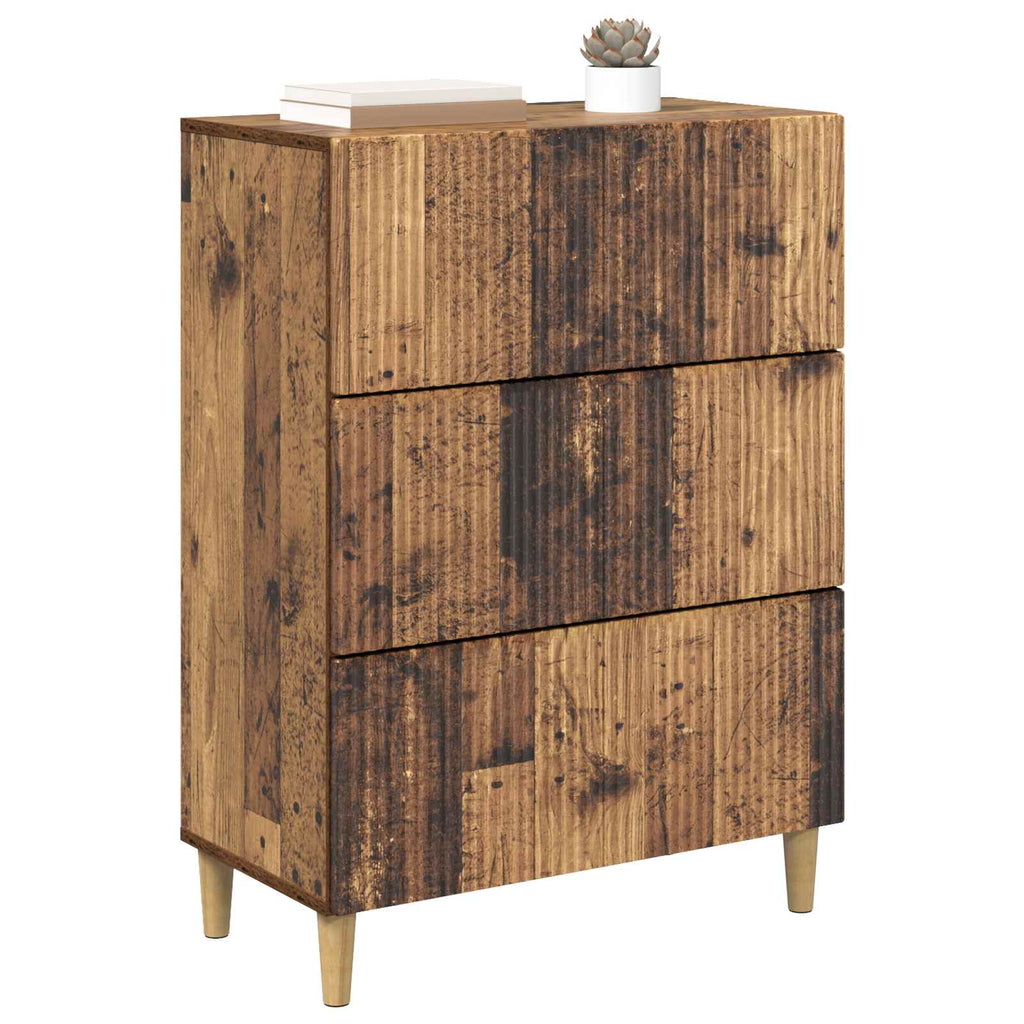Schubladenschrank Altholz 66 x 34,5 x 90 cm Holzwerkstoff