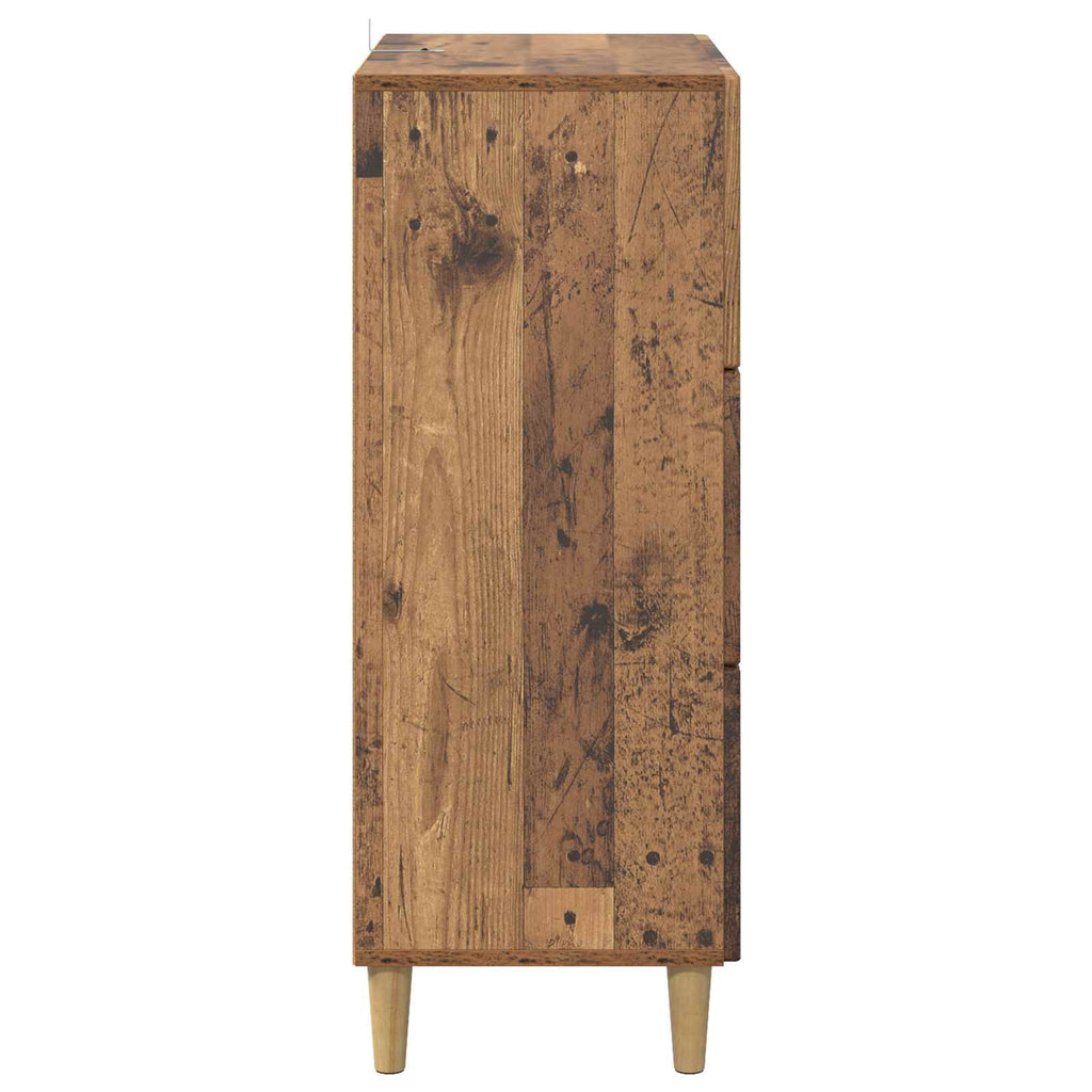 Schubladenschrank Altholz 66 x 34,5 x 90 cm Holzwerkstoff