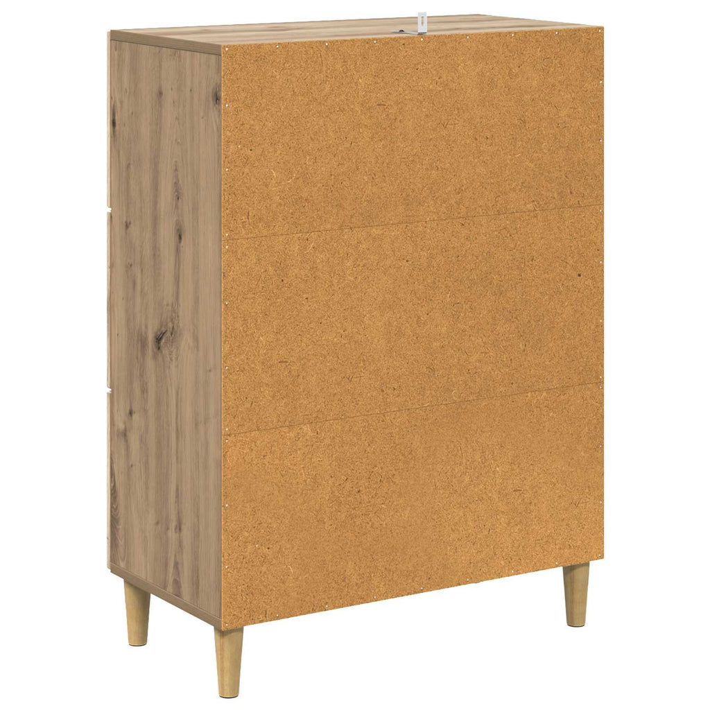 Schubladenschrank Artisan-Eiche 66 x 34,5 x 90 cm Holzwerkstoff