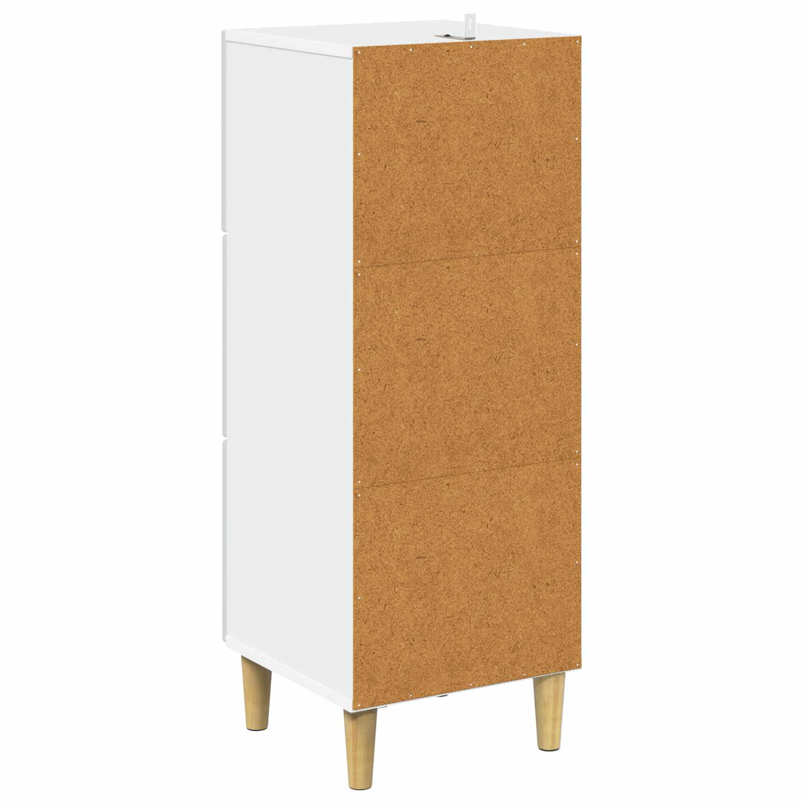 Schubladenschrank Weiß 33 x 34,5 x 90 cm Holzwerkstoff