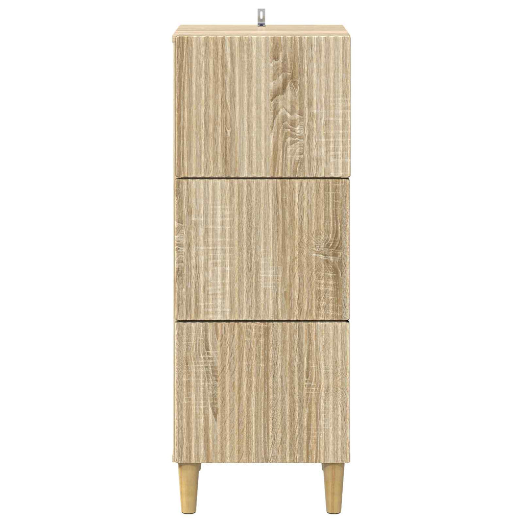 Schubladenschrank Sonoma-Eiche 33 x 34,5 x 90 cm Holzwerkstoff