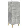 Schubladenschrank Betongrau 33 x 34,5 x 90 cm Holzwerkstoff