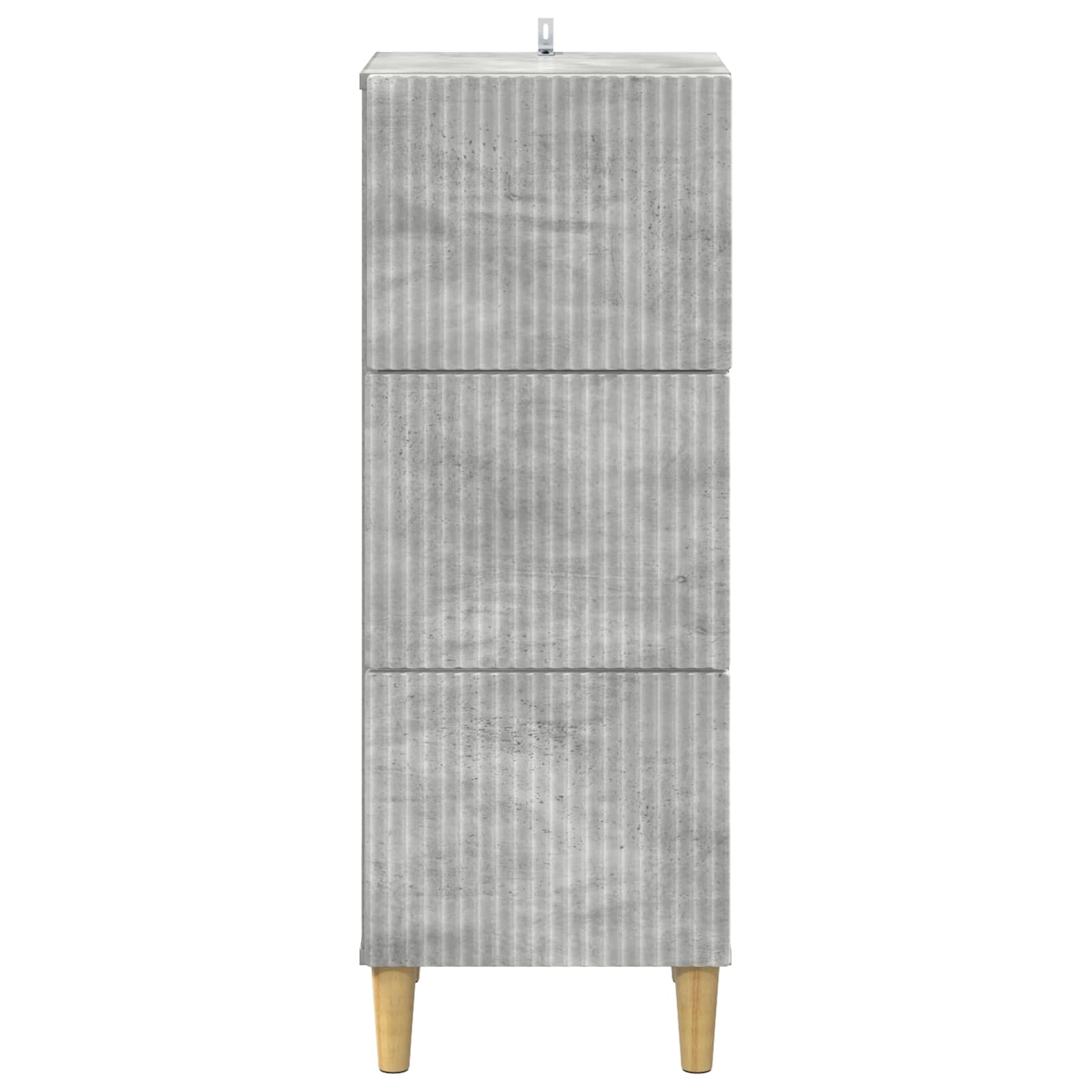 Schubladenschrank Betongrau 33 x 34,5 x 90 cm Holzwerkstoff