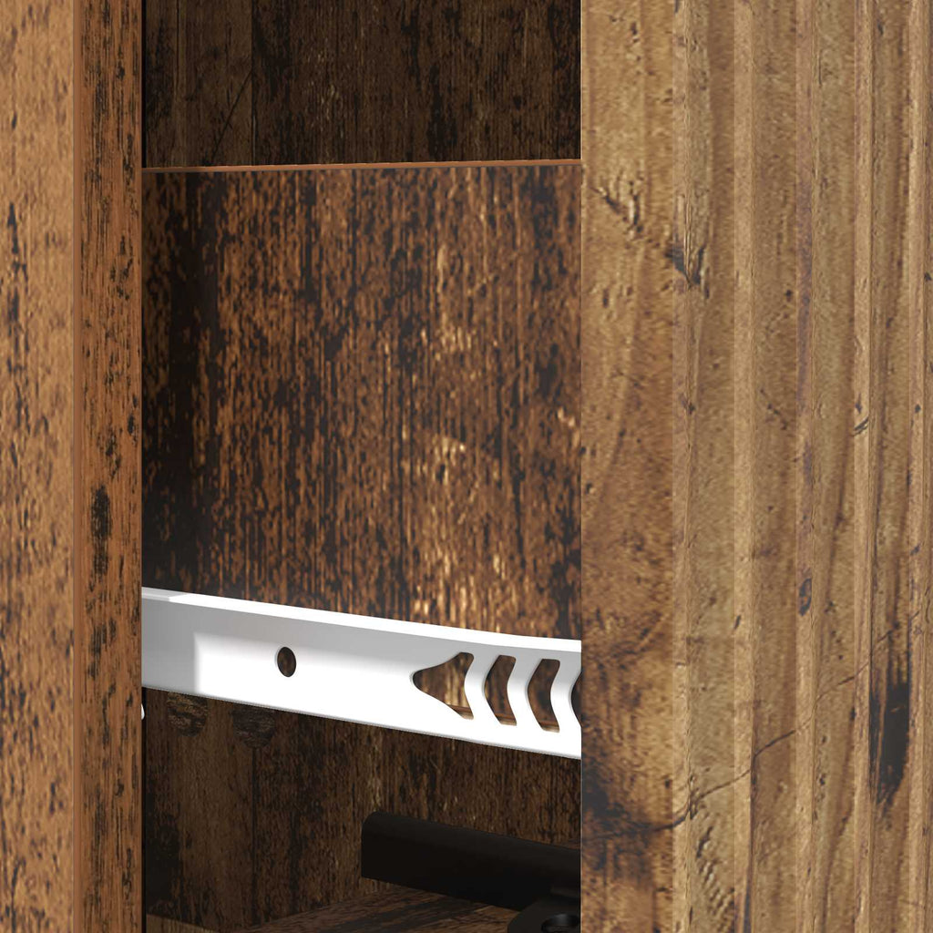 Schubladenschrank Altholz 33 x 34,5 x 90 cm Holzwerkstoff