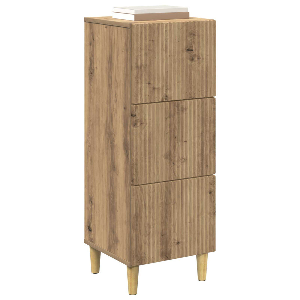 Schubladenschrank Artisan-Eiche 33 x 34,5 x 90 cm Holzwerkstoff