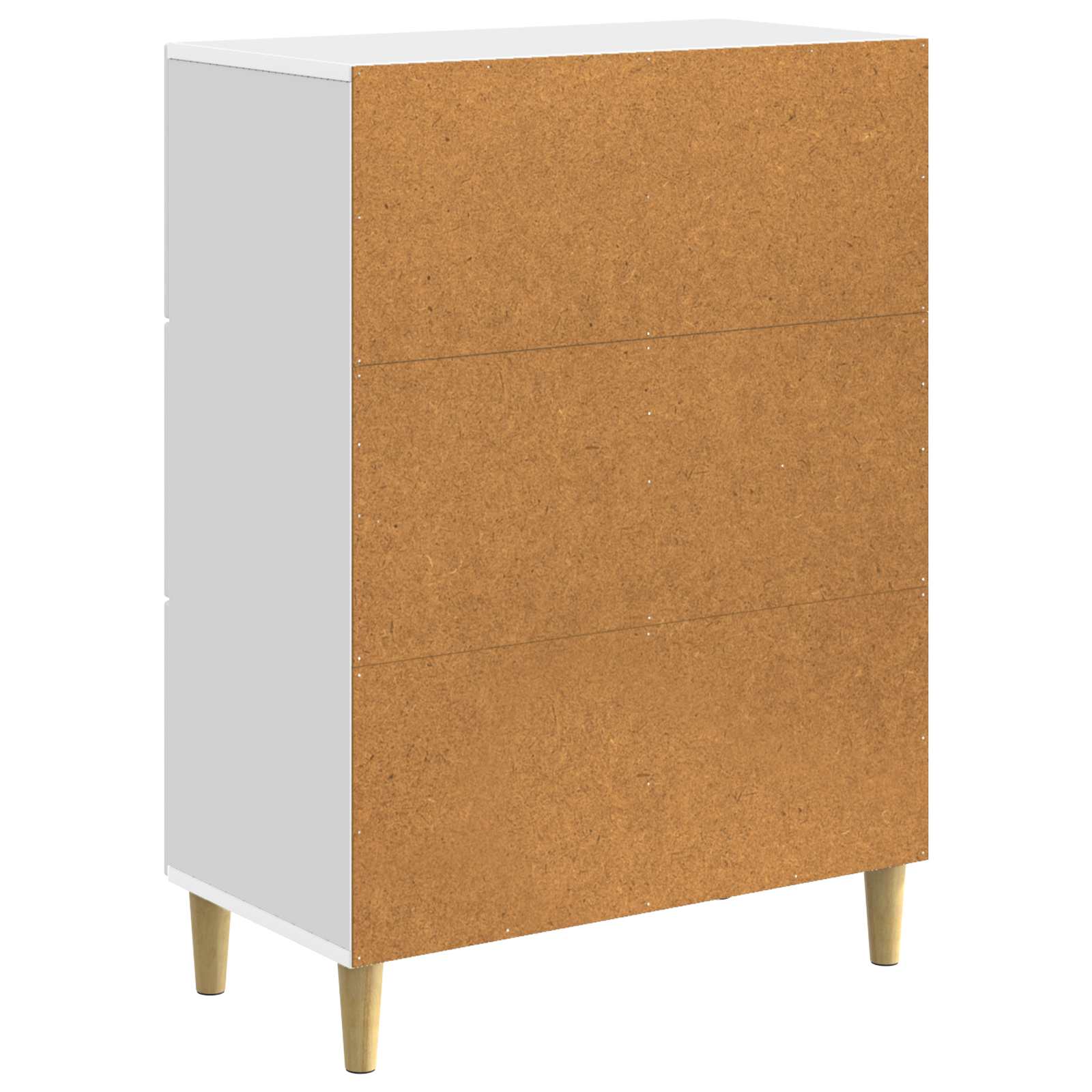 Sideboard mit Schubladen Weiß 66 x 34,5 x 90 cm Holzwerkstoff