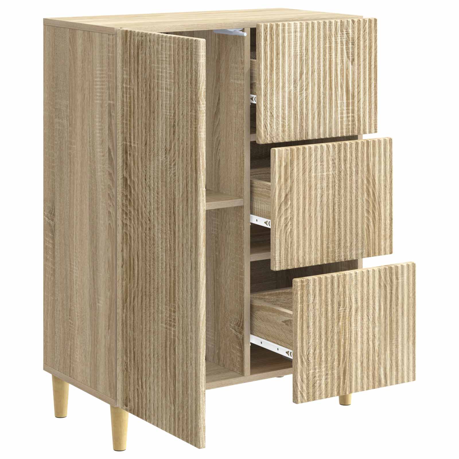 Sideboard Sonoma-Eiche 66 x 34,5 x 90 cm Holzwerkstoff