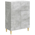Sideboard Betongrau 66 x 34,5 x 90 cm Holzwerkstoff
