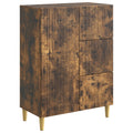 Sideboard Geräucherte Eiche 66 x 34,5 x 90 cm Holzwerkstoff