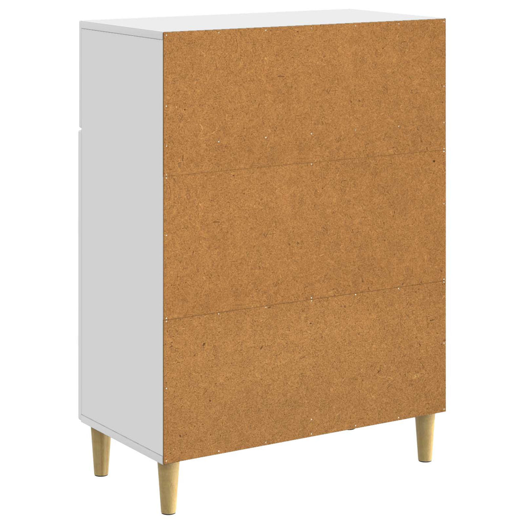Sideboard mit Schubladen Weiß 66 x 34,5 x 90 cm Holzwerkstoff