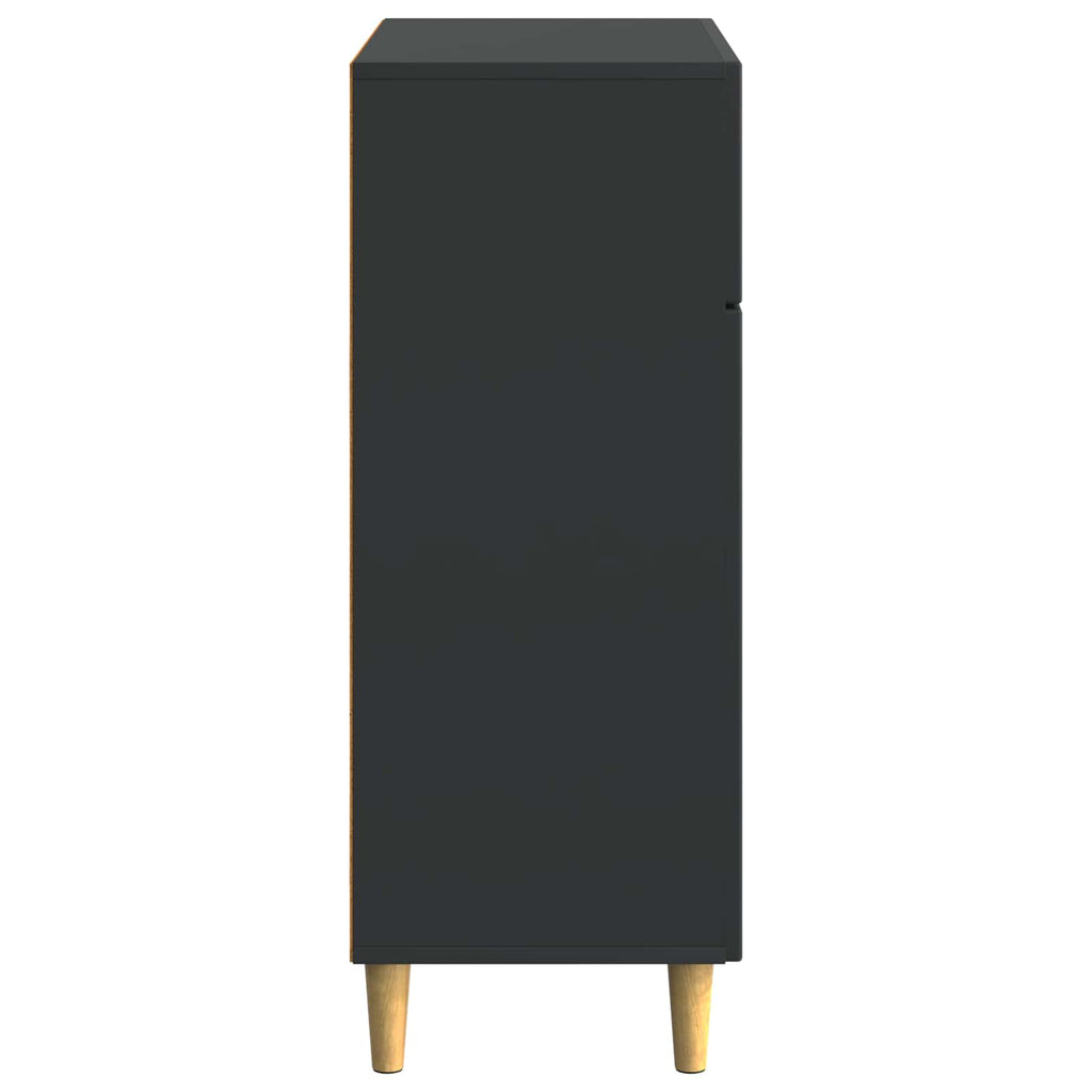 Sideboard Schwarz 66 x 34,5 x 90 cm Holzwerkstoff