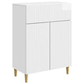 Sideboard Hochglanz Weiß 66 x 34,5 x 90 cm Holzwerkstoff