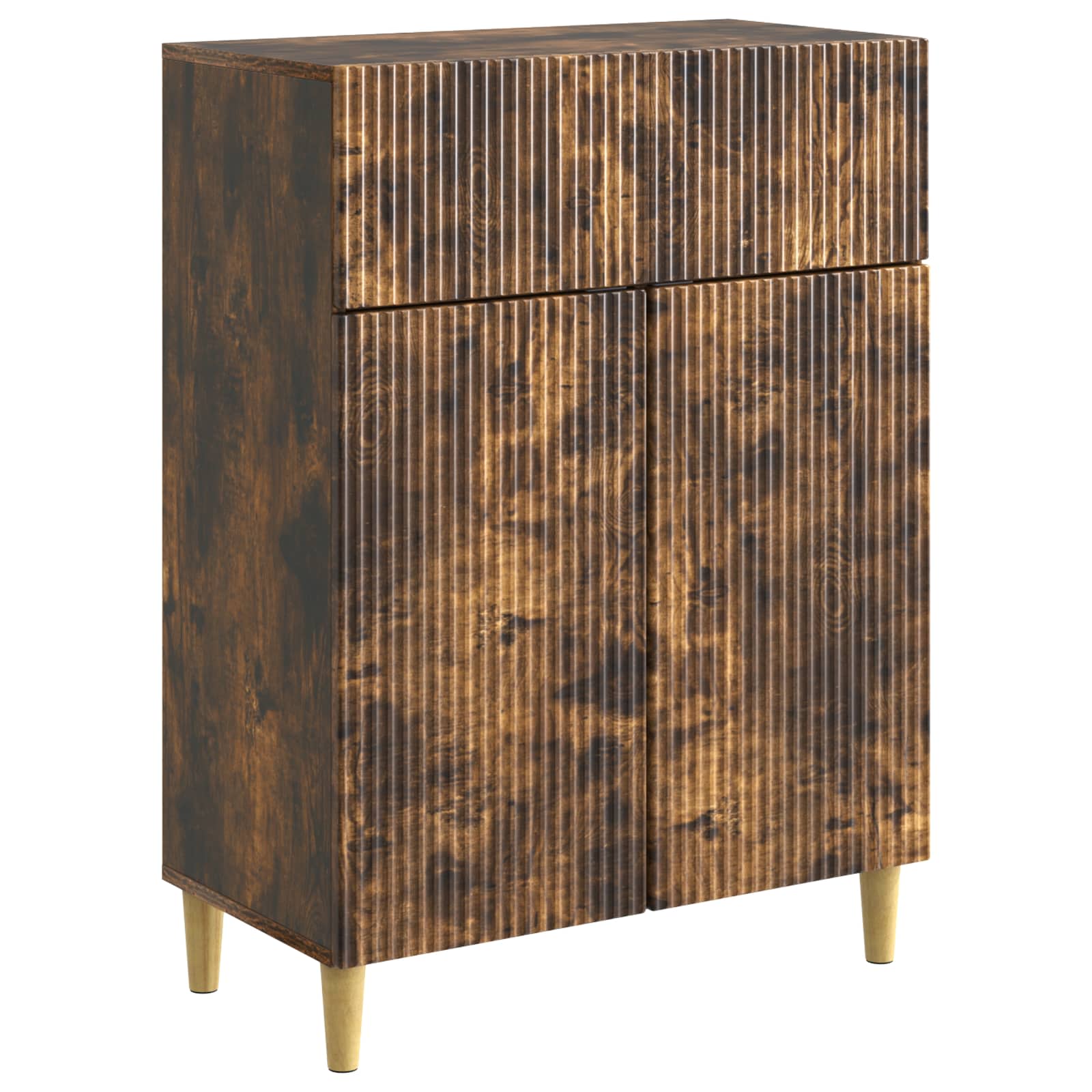 Sideboard Geräucherte Eiche 66 x 34,5 x 90 cm Holzwerkstoff