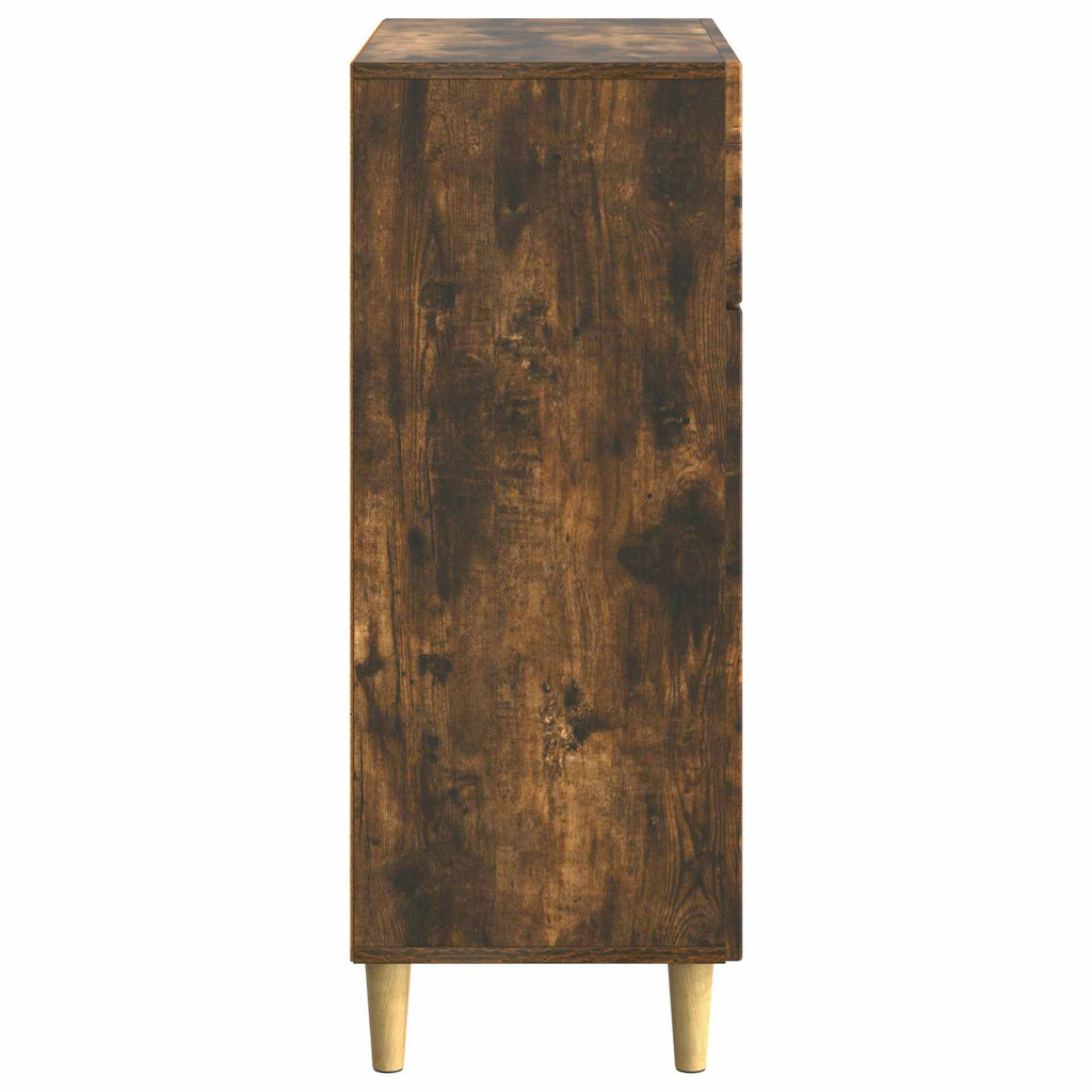 Sideboard Geräucherte Eiche 66 x 34,5 x 90 cm Holzwerkstoff