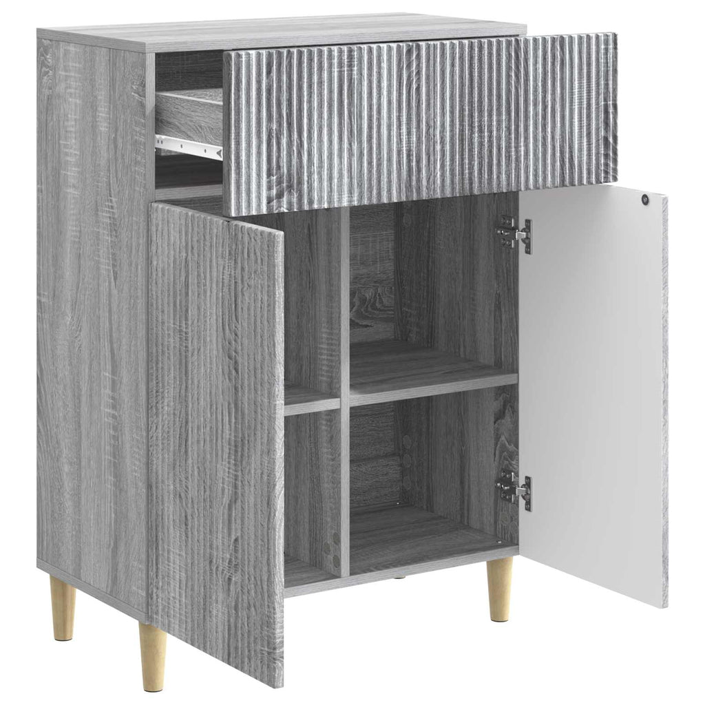 Sideboard Graues Sonoma 66 x 34,5 x 90 cm Holzwerkstoff
