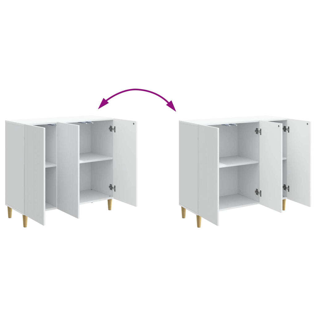 Sideboard Weiß 89 x 34,5 x 80 cm Holzwerkstoff