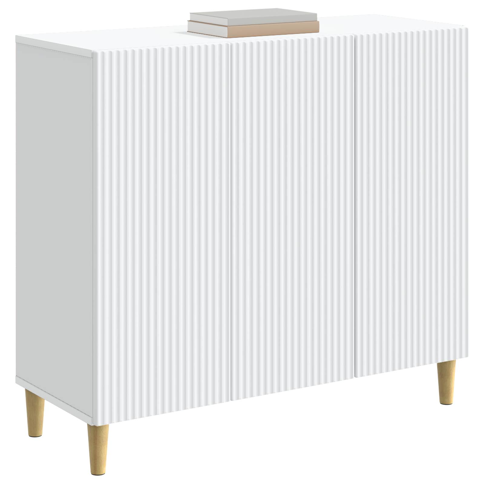 Sideboard Weiß 89 x 34,5 x 80 cm Holzwerkstoff