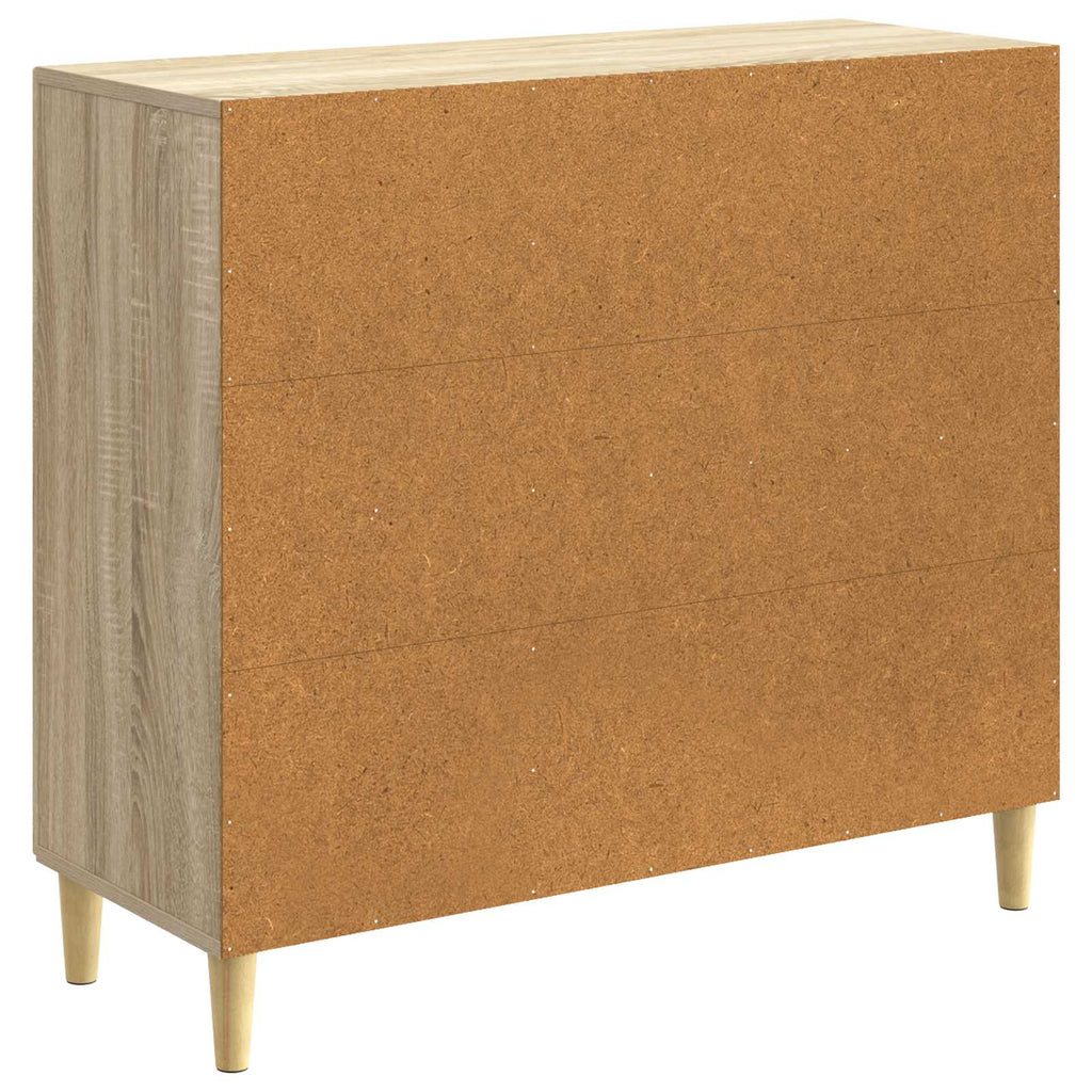 Sideboard Sonoma-Eiche 89 x 34,5 x 80 cm Holzwerkstoff
