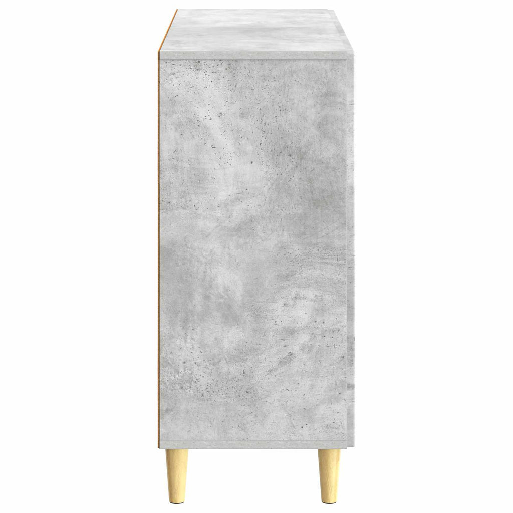 Sideboard Betongrau 89 x 34,5 x 80 cm Holzwerkstoff