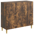 Sideboard Geräucherte Eiche 89 x 34,5 x 80 cm Holzwerkstoff